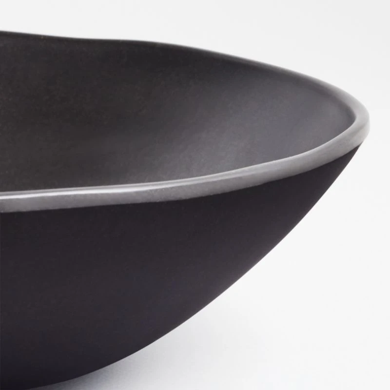 Audley Grey Outdoor Bamboo and Melamine Serving Bowl