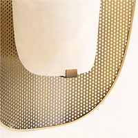 Aura Alabaster Wall Sconce Light, Set of 2