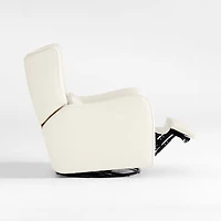 Aurora Cream Nursery Electronic Power Recliner with Night Light