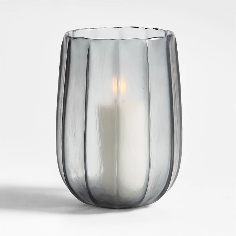 Renata Large Light Blue Glass Vase 11"