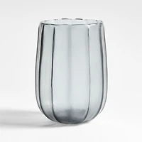 Renata Large Light Blue Glass Vase 11"