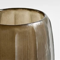 Renata Small Khaki Glass Vase 6"