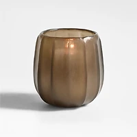 Renata Small Khaki Glass Vase 6"
