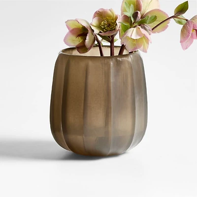 Renata Small Light Green Glass Vase 6"