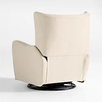 Aurora Natural Nursery Electronic Power Recliner with Night Light