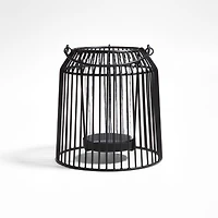 Austell Small Black Metal Outdoor Lantern 8"