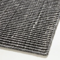 Austin Performance Handwoven Carbon Grey Area Rug 10'x14'