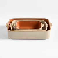 Autumn Speckle 3-Piece Ceramic Bakers Set