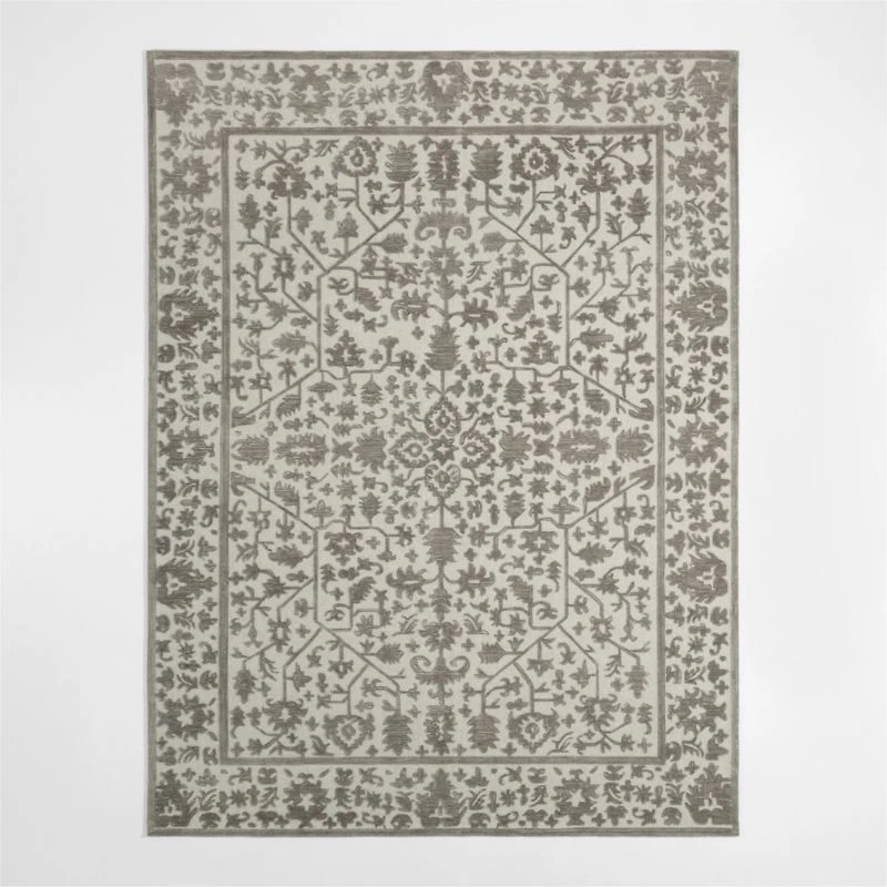 Avalon Wool Hand-Tufted Taupe Brown Area Rug 8'x10'