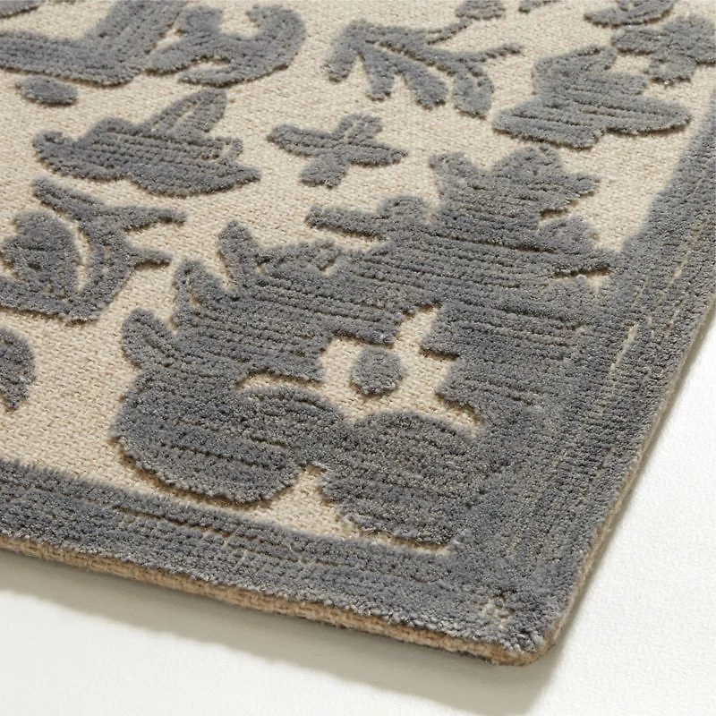 Avalon Wool Hand-Tufted Light Grey Area Rug 8'x10'