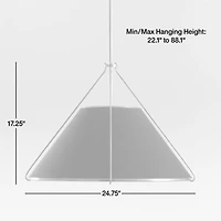 Remi Natural Conical Pendant Light 24.7"