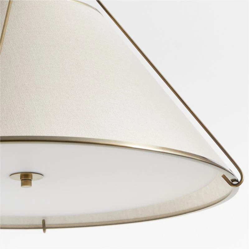 Remi Natural Conical Pendant Light 24.7"
