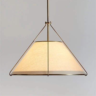 Remi Natural Conical Pendant Light 24.7"