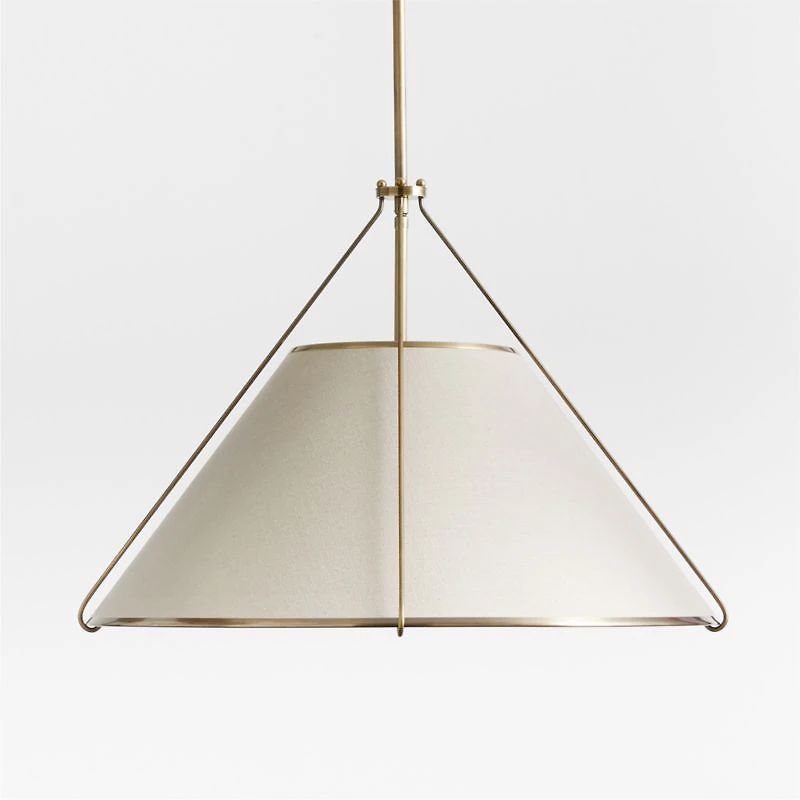 Remi Natural Conical Pendant Light 24.7"