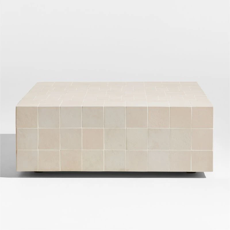 Avalon 51" Rectangular Tile Outdoor Coffee Table