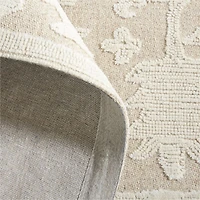 Avalon Wool Hand-Tufted Taupe Area Rug 6'x9'