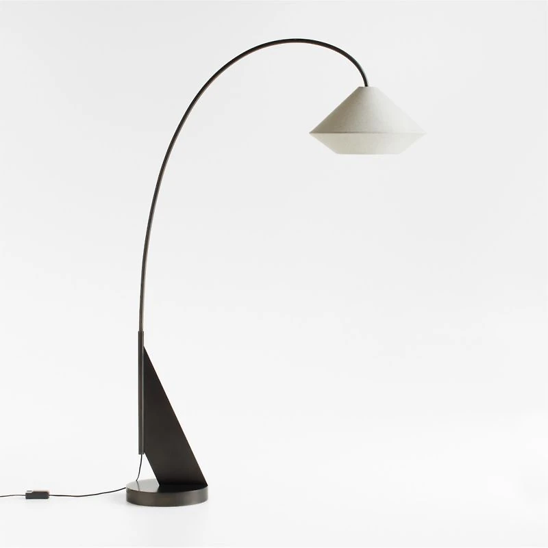 Avenir Dark Bronze Metal Arc Floor Lamp 79"