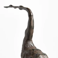Aves Large Metal Crane Sculpture 22"