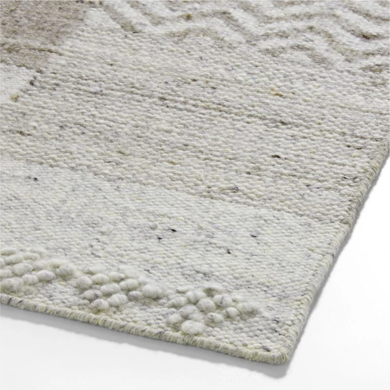 Avignon Wool Flatweave Taupe Area Rug 10'x14'