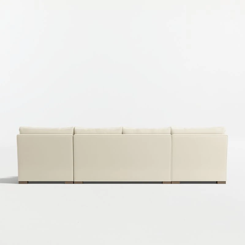 Axis 3-Piece U-Shaped Sectional Sofa with Double Chaise Lounge