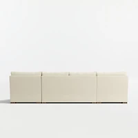 Axis 3-Piece U-Shaped Sectional Sofa with Double Chaise Lounge