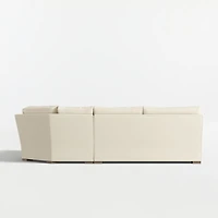 Axis 3-Piece L-Shaped Wedge Sectional Sofa