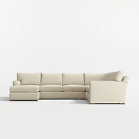 Axis 4-Piece L-Shaped Sectional Sofa with Chaise Lounge