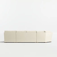 Axis 4-Piece L-Shaped Wedge Sectional Sofa with Chaise Lounge