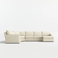 Axis 4-Piece L-Shaped Wedge Sectional Sofa with Chaise Lounge