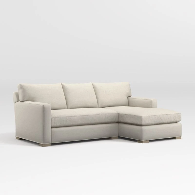 Axis 2-Piece Bench Sectional Sofa with Chaise Lounge