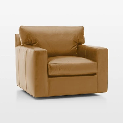 Axis 40" Leather Swivel Chair