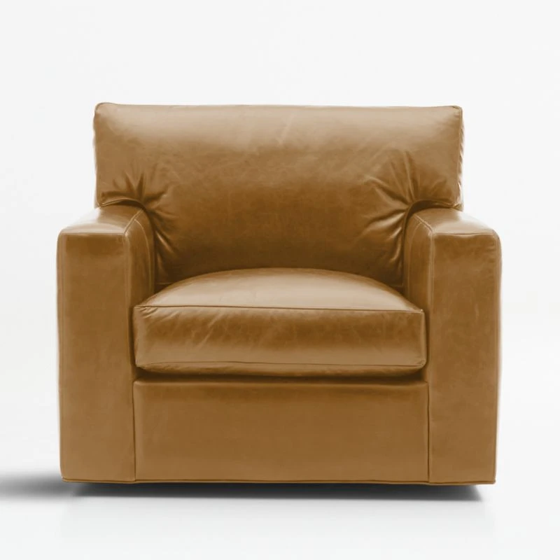 Axis 40" Leather Swivel Chair
