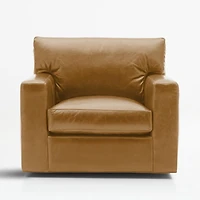 Axis 40" Leather Swivel Chair