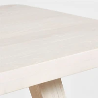Aya Whitewash Pine Wood 72" Rectangular Console Table by Leanne Ford