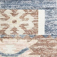 Azar Brown Washable Kids 12"x18" Rug Swatch