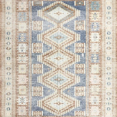Azar Brown Washable Kids 12"x18" Rug Swatch