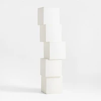 Cubey Linen Table Lamp 33.8" by Brigette Romanek