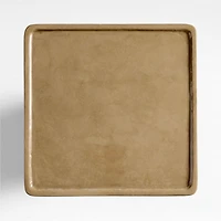 Laguna Beach Caramel Brown Concrete 18" Square End Table by Brigette Romanek