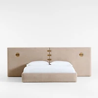 Montecito Queen Extended Headboard Bed with Lighting by Brigette Romanek