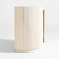Coastline 72" Oak Wood Fluted Credenza by Brigette Romanek