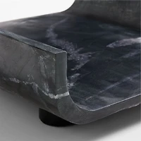 Rox Black Marble Decorative Tray 15" by Brigette Romanek