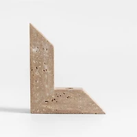 Up Travertine 2-Taper Candle Holder by Brigette Romanek