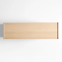 Venice 65" Leather and Oak Wood 6-Drawer Dresser by Brigette Romanek