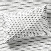 Modern Star Kids Organic Brushed Cotton Black and White Pillowcase
