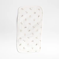 Baby's First Natural Mini Animal Organic Cotton Gauze Baby Burp Cloth, Set of 3