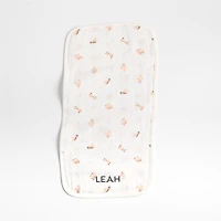 Baby's First Pink Mini Animal Organic Cotton Gauze Baby Burp Cloth, Set of 3