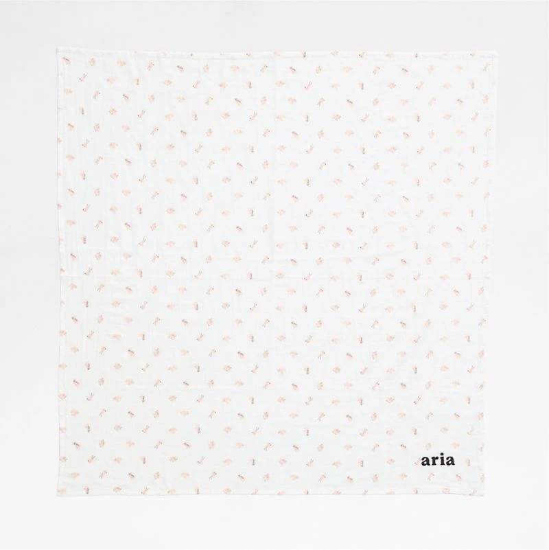 Baby's First Mini Animal Organic Cotton Gauze Baby Swaddle Blankets