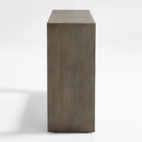 Baja 72" Rectangular Grey Oak Wood Console Table with Shelf