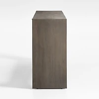 Baja 72" Rectangular Grey Oak Wood Console Table with Shelf