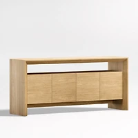 Baja 72" Natural Oak Storage Media Console